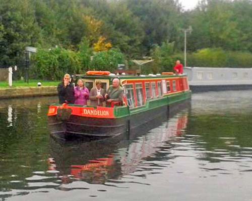 Our Boat Dandelion Cruising Along Leicestershire Canal Ways